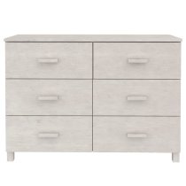 Hull Wooden Chest Of 6 Drawers In White