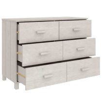 Hull Wooden Chest Of 6 Drawers In White