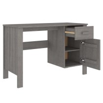 Hull Wooden Laptop Desk With 1 Door 1 Drawer In Light Grey