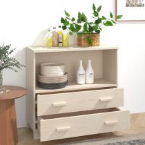 Hull Wooden Chest Of 2 Drawers With 1 Shelf In Brown