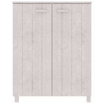 Hull Wooden Shoe Storage Cabinet 2 Doors In White