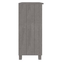 Hull Wooden Bookcase With 2 Shelf In Light Grey