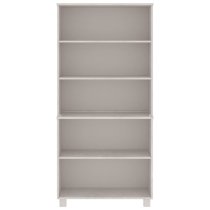 Hull Wooden Bookcase With 5 Shelves In White