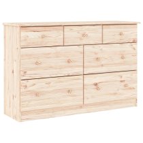 Akron Wooden Chest Of 7 Drawers In Natural