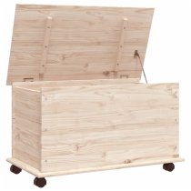 Akron Wooden Blanket Box In Natural