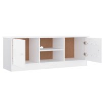 Akron Wooden TV Stand With 2 Doors In White