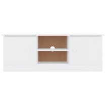 Akron Wooden TV Stand With 2 Doors In White