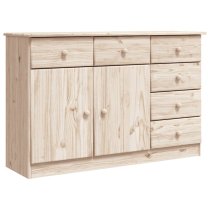 Akron Wooden Sideboard With 2 Doors 6 Drawers In Natural