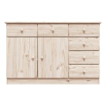 Akron Wooden Sideboard With 2 Doors 6 Drawers In Natural