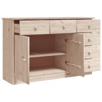 Akron Wooden Sideboard With 2 Doors 6 Drawers In Natural