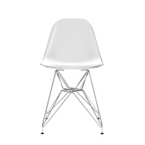 Coco Clear Plastic Dining Chair With Silver Legs