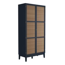 Bordeaux Wooden Wardrobe With 2 Doors In Blue