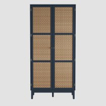 Bordeaux Wooden Wardrobe With 2 Doors In Blue