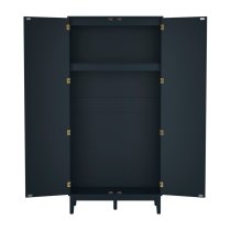 Bordeaux Wooden Wardrobe With 2 Doors In Blue