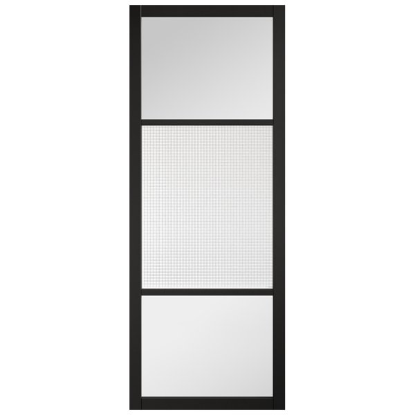 Sutton 1981mm X 838mm Reeded Glass In Black