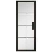 Malvern 1981mm X 838mm Clear Glazed Glass In Black