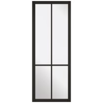 Liberty 1981mm X 838mm Clear Glazed Internal Door In Black