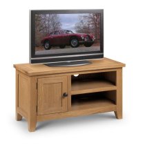 Aaralyn Wooden TV Stand With 1 Door In Waxed Oak