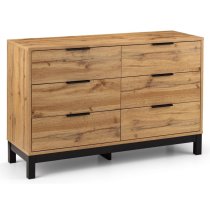 Baara Wooden Chest Of 6 Drawers In Oak