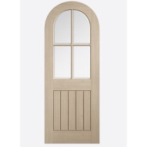 Mexicano 1981mm X 762mm Arched Top Glazed Internal Door In Oak