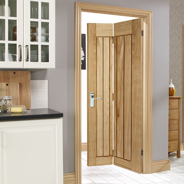 Mexicano 1981mm X 762mm Wooden Bi Fold Internal Door In Oak