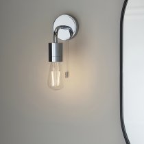 Afton Modern Bathroom Wall Light In Chrome