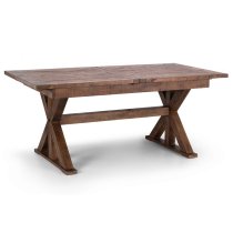 Canton Wooden Extending Dining Table In Brown