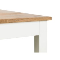 Calliope Wooden Rectangular Dining Table In Ivory And Oak