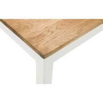 Calliope Wooden Rectangular Dining Table In Ivory And Oak