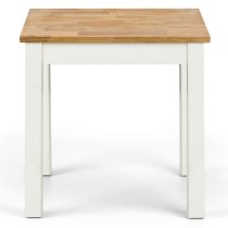 Calliope Wooden Lamp Table In Ivory And Oak