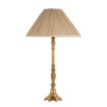 Asquith Beige Fabric Shade Table Lamp In Brass