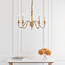 Asquith 5 Lights Pendant Light In Brass