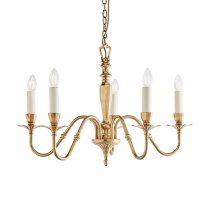 Asquith 5 Lights Pendant Light In Brass