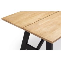 Haile Wooden Dining Table In Black And Oak