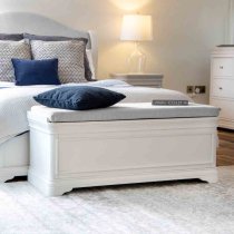 Sarnia Wooden Blanket Box In White