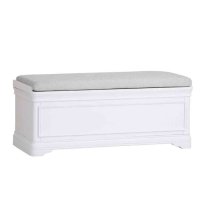 Sarnia Wooden Blanket Box In White