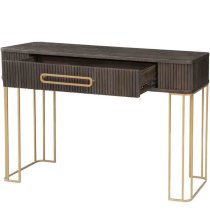 Bonita Wooden Console Table With 1 Drawer In Dark Brown