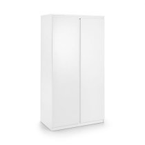 Jadial Wooden Wardrobe With 2 Doors In White