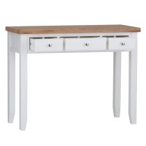 Elkin Wooden Dressing Table In White And Oak