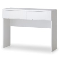 Magaly High Gloss Dressing Table With 2 Drawers In White