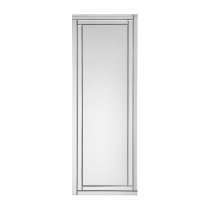 Dania Floor Frameless Dressing Cheval Mirror In Clear