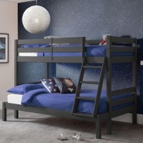 Mack Wooden Triple Sleeper Bunk Bed In Anthracite