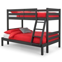 Mack Wooden Triple Sleeper Bunk Bed In Anthracite