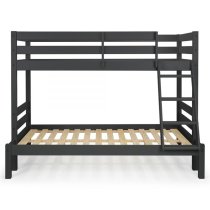 Mack Wooden Triple Sleeper Bunk Bed In Anthracite