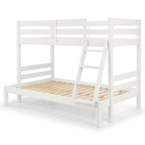 Mack Wooden Triple Sleeper Bunk Bed In White