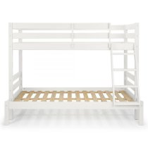 Mack Wooden Triple Sleeper Bunk Bed In White