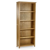 Macon Wooden Bookcase With 5 Shelves In Oak