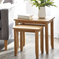 Macon Wooden Nest Of 2 Tables In Oak