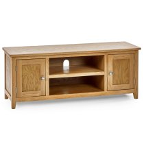 Macon Wooden TV Stand With 2 Doors In Oak