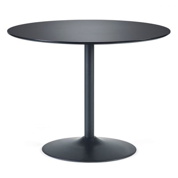 Nephi Wooden Dining Table Round Large In Black